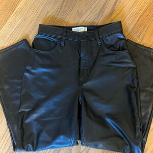 Abercrombie Faux Leather Pants